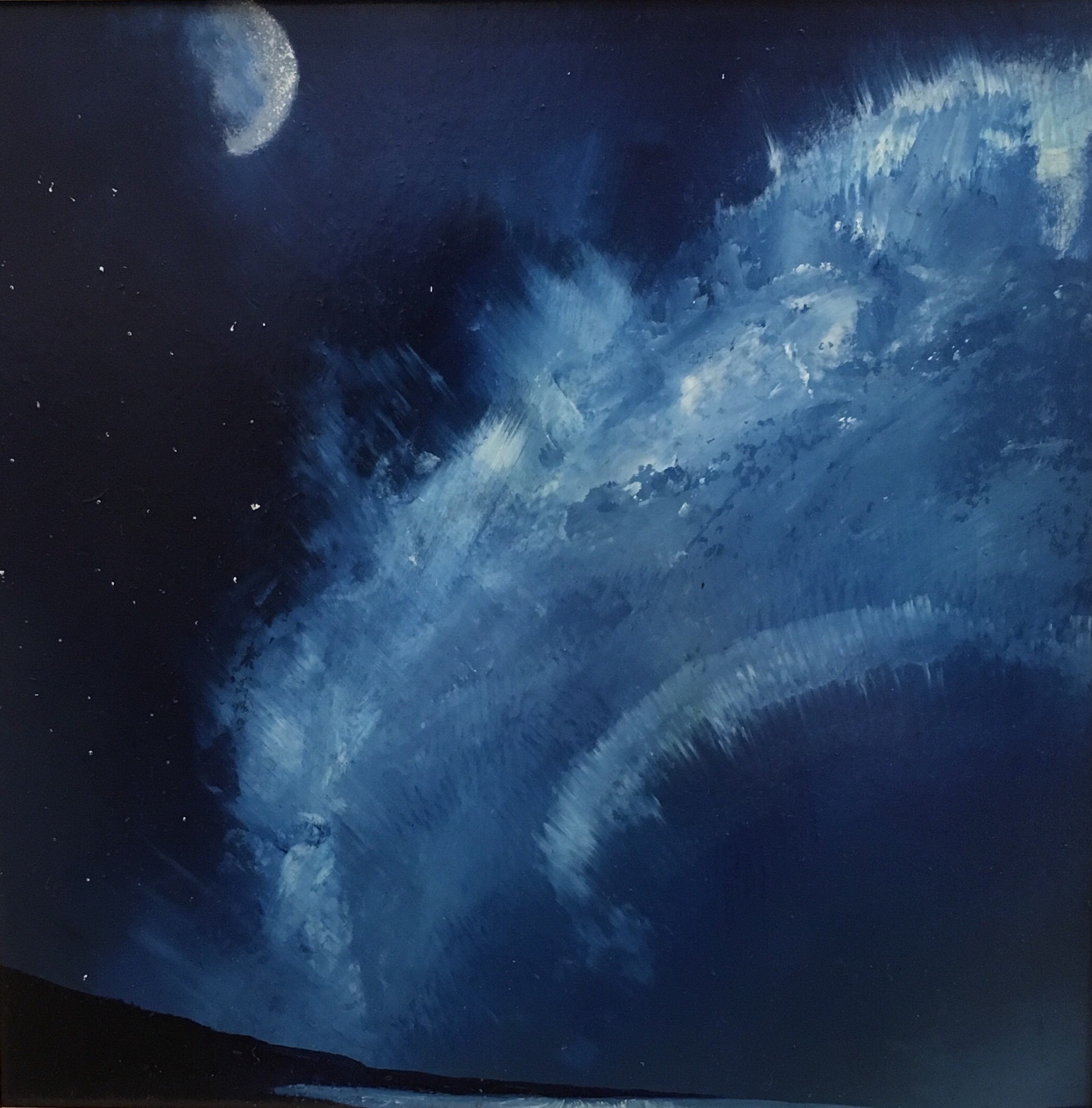 'Blue Moon, Aurora' by artist Maureen Rocksmoore
